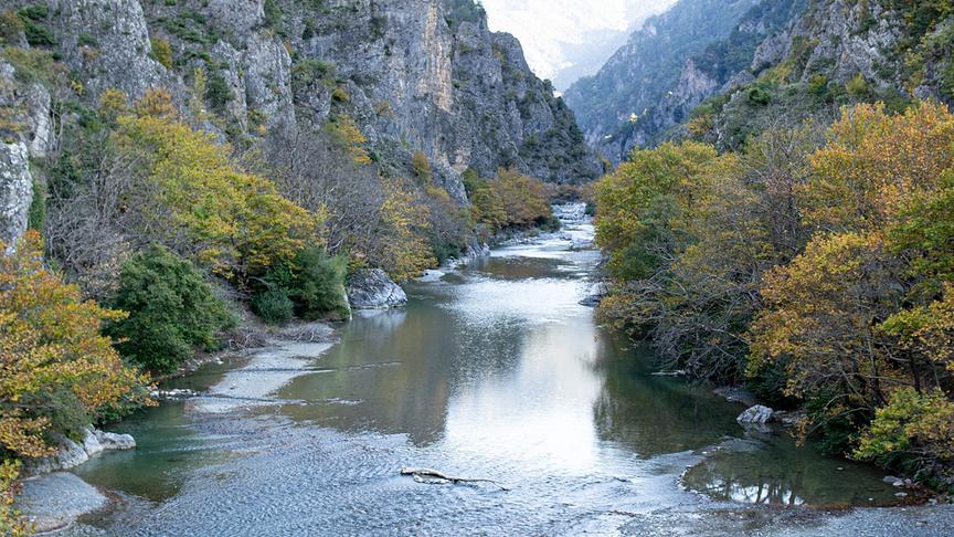 Im Bild: Der Aoos (Griechenland), ist der 70 bis 80 Kilometer lange Oberlauf der Vjosa.