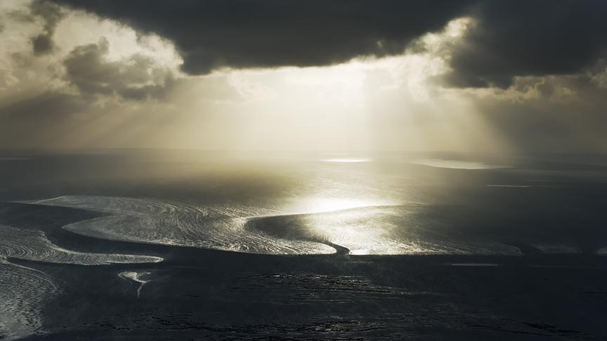 Im Bild: Das Wattenmeer an den Küsten Dänemarks, Deutschlands und der Niederlande ist das größte Wattsystem der Welt.