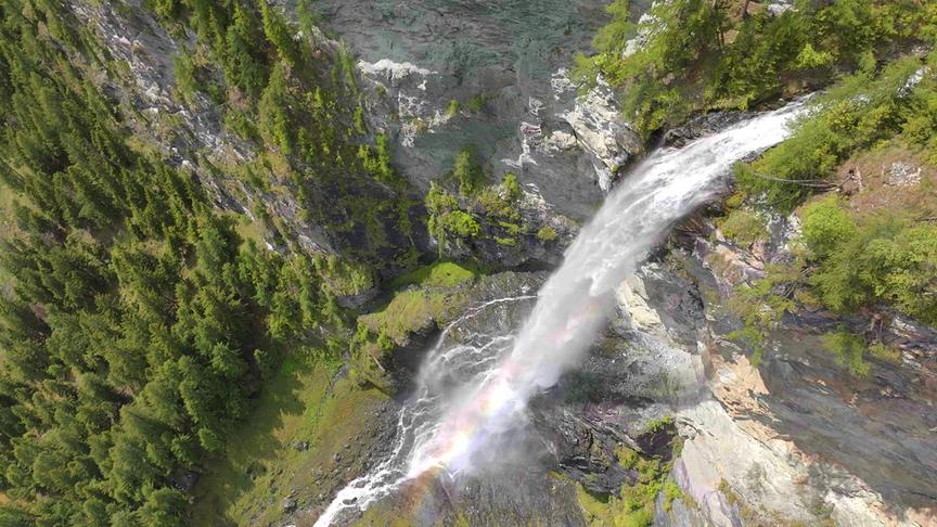 © Foto: ORF/Interspot Film Im Bild: Wasserfall Jungfernsprung bei Heiligenblut am Großglockner.