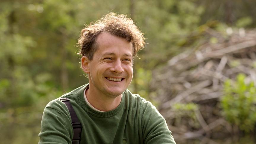 Im Bild: Fabian Holzinger (Biberakustiker).