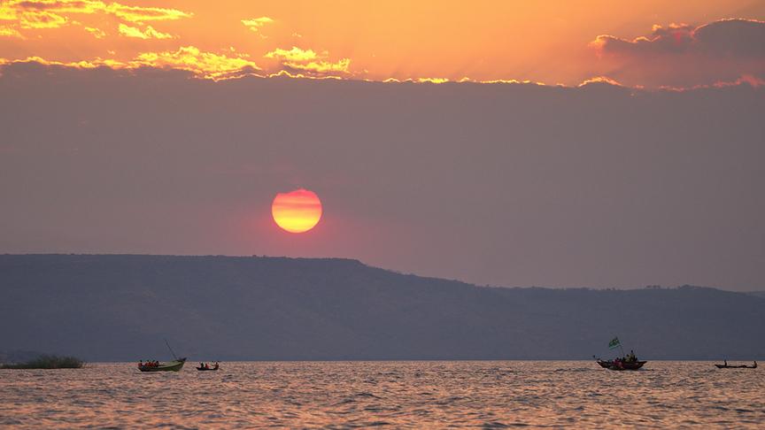 Im Bild: Küste, Fischer, Sambia.