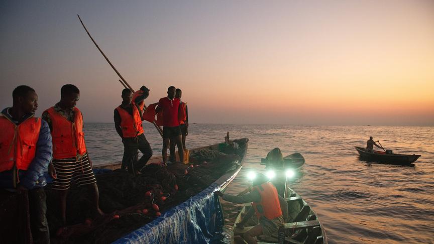 Im Bild: Sardinenfischer, Sambia.