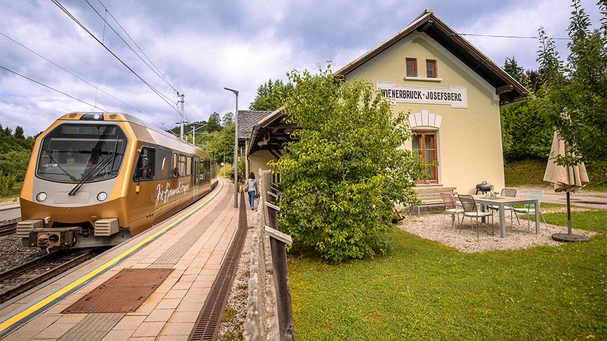 © © Niederösterreich Werbung/Maximilian Pawlikowsky Urlaub am BAHNhof