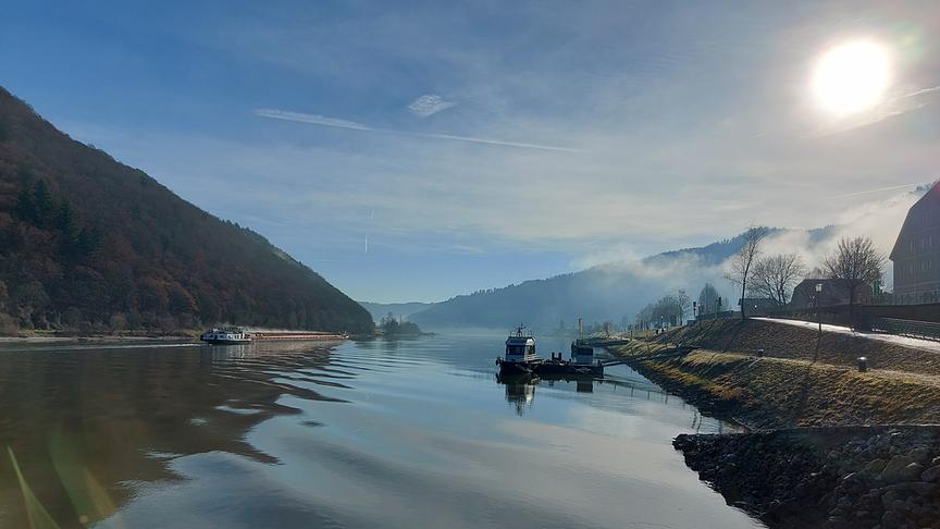 © Andrea Weidlinger Neujahrsgrüße aus dem Donautal/Engelhartszell. (Andrea Weidlinger)
