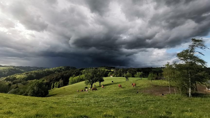 © Helmut Kaiser Gewitterwolken über dem Mühlviertel. (Helmut Kaiser)