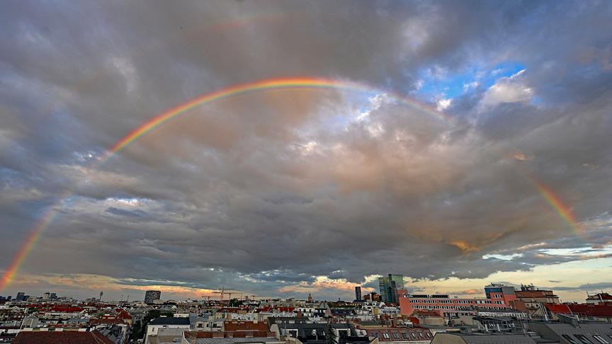 © Gottfried Bahr Regenbogen über Wien (Gottfried Bahr)