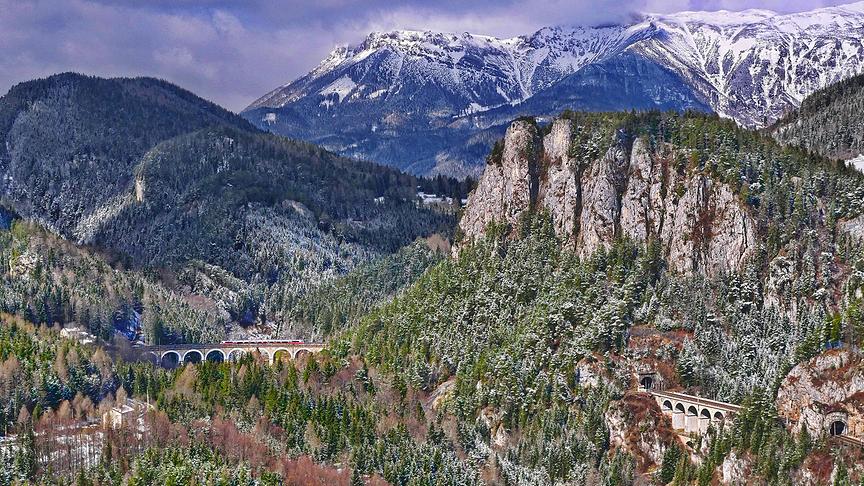 © Manfred Polansky Der "20-Schilling Blick" am Semmering zeigt sich von seiner schönsten Seite. (Manfred Polansky)