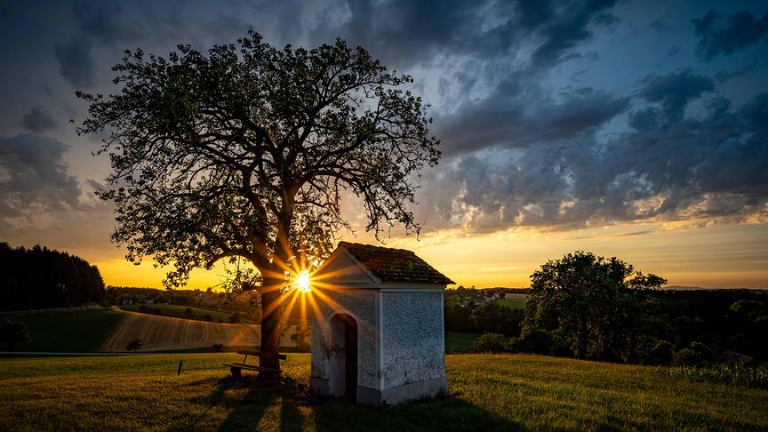 © Harald Haselsteiner Sonnenuntergang in der Nähe von Oberndorf/Melk (Harald Haselsteiner)