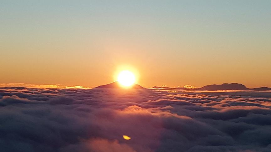 © Hans Scherleitner Sonnenaufgang am Hochrindl über dem Nebelmeer. (Hans Scherleitner)