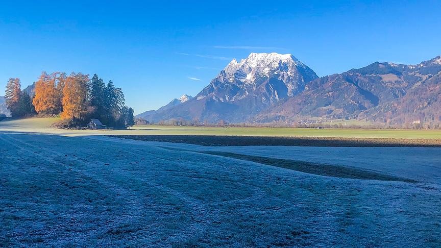 © Siegfried Schlager Schnee und Spätherbst im Ennstal. (Siegfried Schlager)