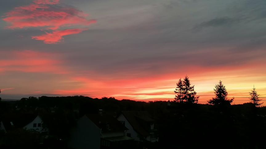 © Silvia Himberger Wunderschönes Morgenrot in Ebergassing (Silvia Himberger)