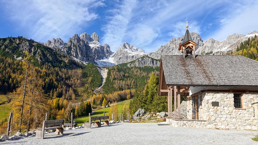 © Annelie Möser Die Kapelle Maria am Steineggl auf der Oberhofalm. (Annelie Möser)