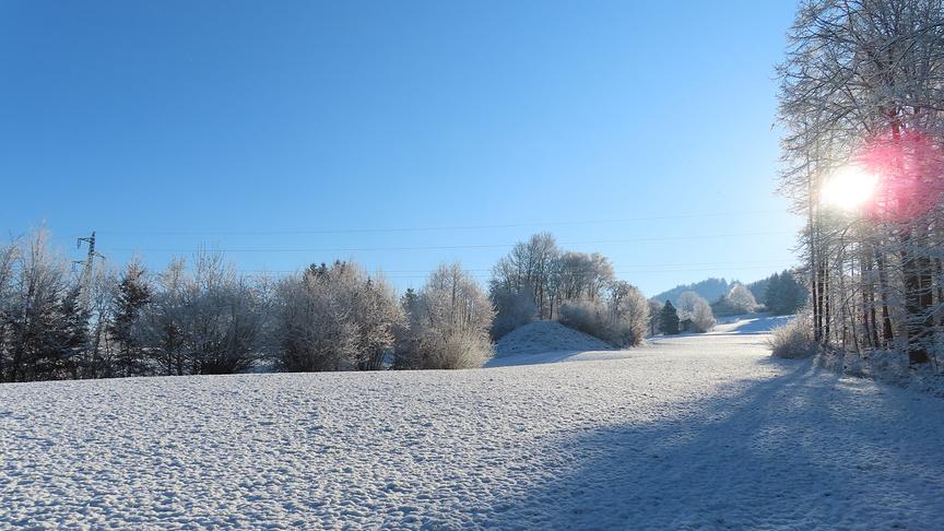 © Rudolf Kössl Der Winter gibt sich in Gresten noch nicht geschlagen. (Rudolf Kössl)