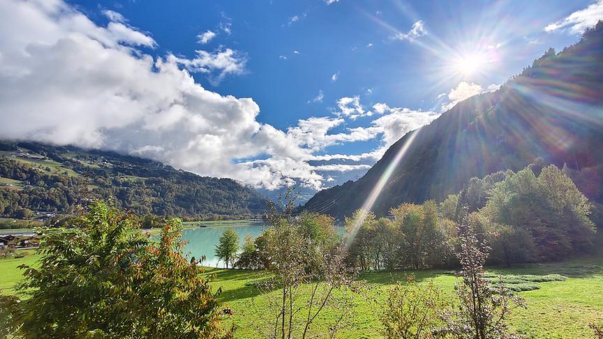 Montafon - Blick von Vandans Richtung Schruns taleinwärts. (Valentin Küng)