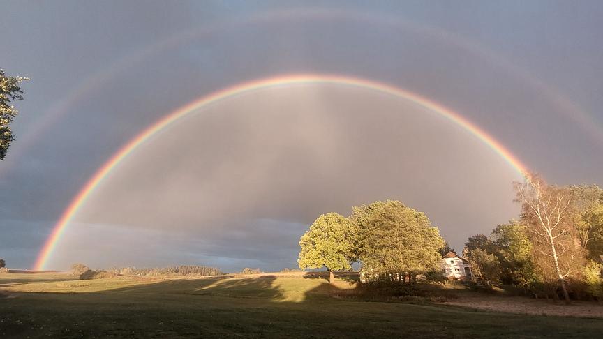Doppelter Regenbogen über dem Schacherwald. (Karl Pluner)