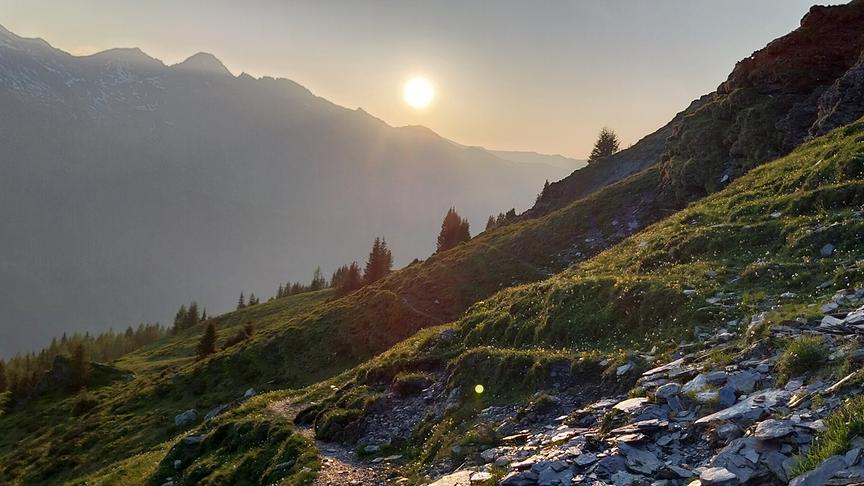 © Elisabeth Daum Sonnenuntergangsstimmung - Blick von der Stanzscharte in Bucheben/Rauris (Elisabeth Daum)