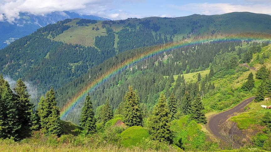 © Claudia Kremsl Auf der Zollnerseehütte, zuerst Hagel dann der schöne Regenbogen... (Claudia Kremsl)