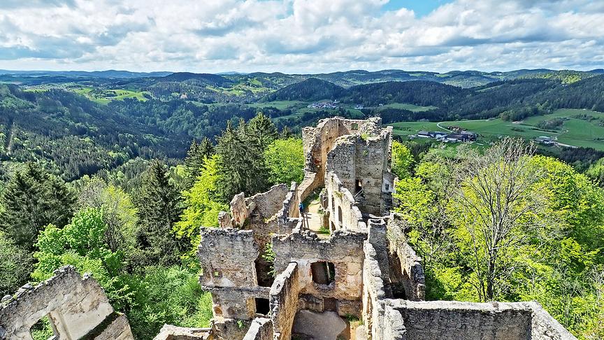© Leopold Schützeneder Blick von der Ruine Prandegg in OÖ. (Leopold Schützeneder)