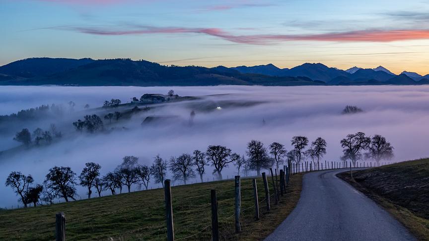 © Andreas Rafezeder Nebelschwaden am Voralpenblick in Ertl (Bez. Amstetten) (Andreas Rafezeder)