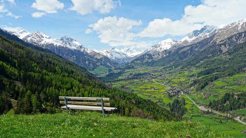 © Annelie Möser Blick durch das Virgental nach Westen. (Annelie Möser)