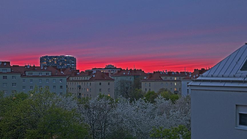 © Arthur Haas Sonnenuntergang Davidgasse - Belgradplatz Barankapark (Arthur Haas)