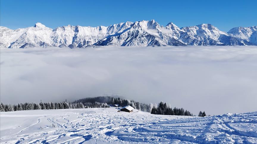 © Georg Ackerer Winterwunderland am Biberg mit herrlicher Aussicht auf das Steinerne Meer. (Georg Ackerer)