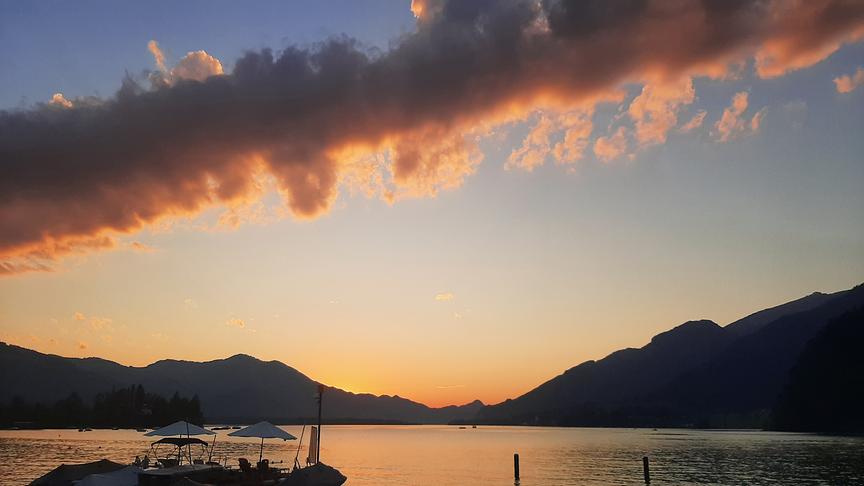 © Foto: Cornelia Biberle-Friedl Sonnenuntergang in Strobl am Wolfgangsee. (Cornelia Biberle-Friedl)