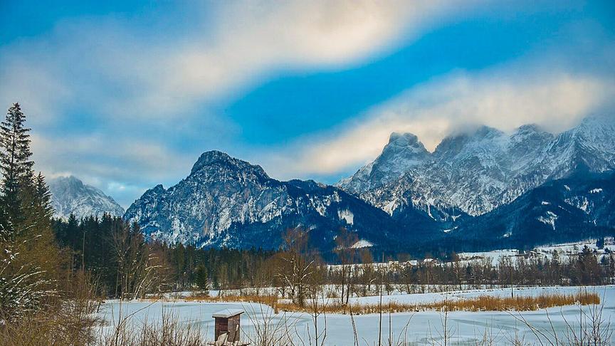 © Siegfried Schlager Abendstimmung mit Blick zum Admonter Reichenstein (Siegfried Schlager)
