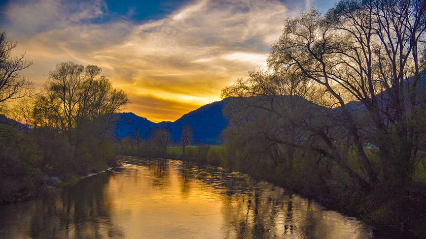 © Siegfried Schlager Sonnenuntergang im Ennstal. (Siegfried Schlager)