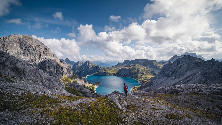 © Raimund Haas Der schönste Blick auf den Lünersee von den Gamsluggen. (Raimund Haas)