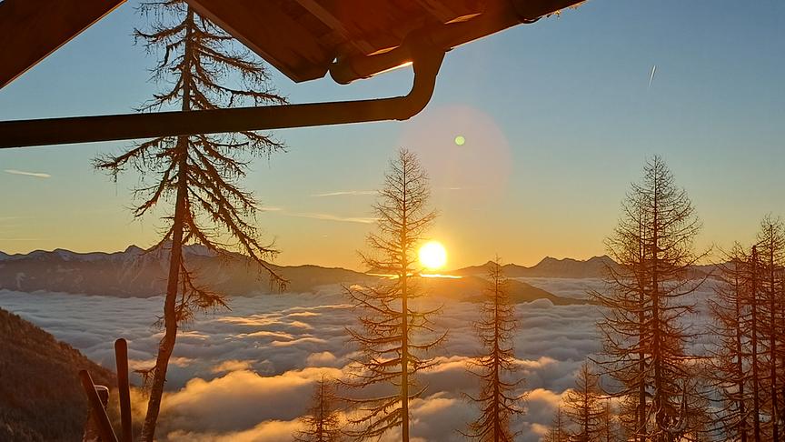 Sonnenaufgang heute vom Gaugen (Günter Trampitsch)