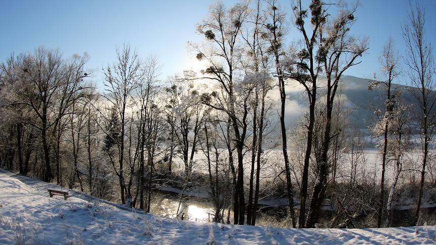 © Walter Hochfellner Winterstimmung an der Enns. (Walter Hochfellner)