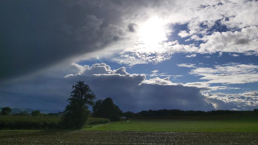 © Franz ZEITLHOFER Launisches Wetter: einmal Sonne und Regen den ganzen Tag im Mostviertel. (Franz ZEITLHOFER)