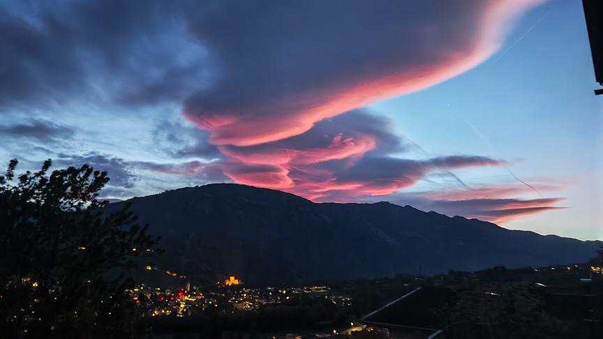 Abendliches Naturschauspiel in Lienz. (Ramona Wernisch)