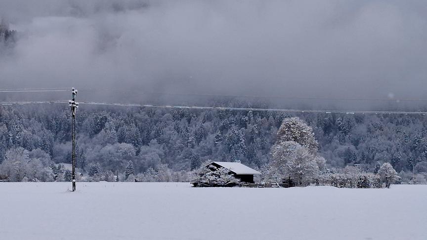 Der erste Schnee im Tal (Lienz). (Erna Linder)