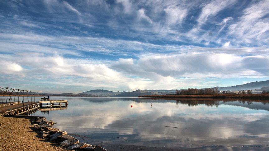 Bei einem Spaziergang beim Strandbad Seekirchen a. Wallersee. (Emma Sommeregger)