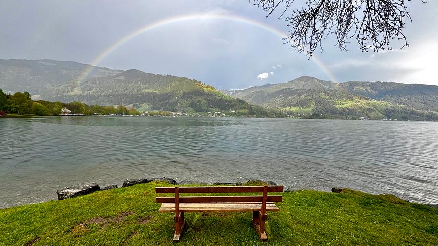 © Maria Harlander Zell am See , Regenbogen über dem Zeller See (Maria Harlander)