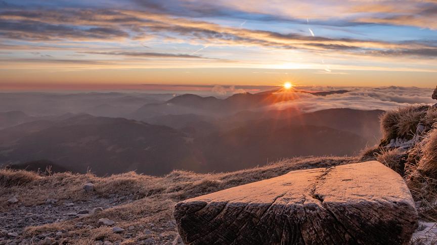 © Harald Wanek Sonnenaufgang beim Karl Ludwighaus auf der Raxalpe. (Harald Wanek)