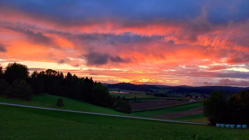 © Sabine Lauß Abendstimung im Mühlviertel (Sabine Lauß)