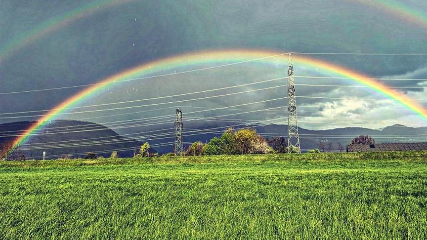 © Sieglinde Schuler Regenbogen über dem Kummenberg. (Sieglinde Schuler)