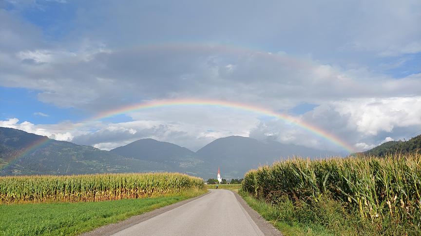 © Wolfgang Peheim Regenbogen über Tristach. (Wolfgang Peheim)