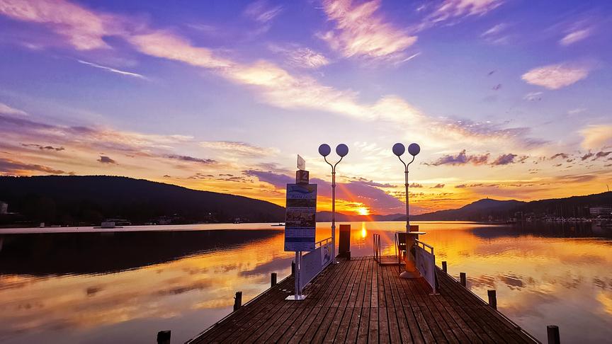 © Dorisp Sonnenaufgang Veldener Bucht. (Dorisp)