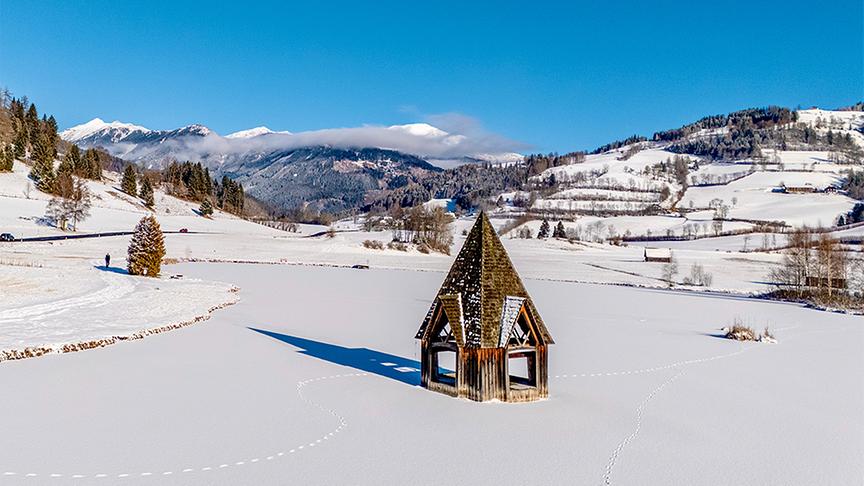 Winterstimmung am Rottenmannerteich Ranten Steiermark. (Lückl Werner)