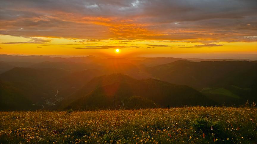 © Christian Hahn Abendsonne, Sonnenuntergang kleiner Ötscher, Lackenhof (Christian Hahn)