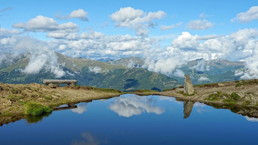 © Annelie Möser Auf der Millstätter Alpe mit vielen kleinen Wölkchen. (Annelie Möser)