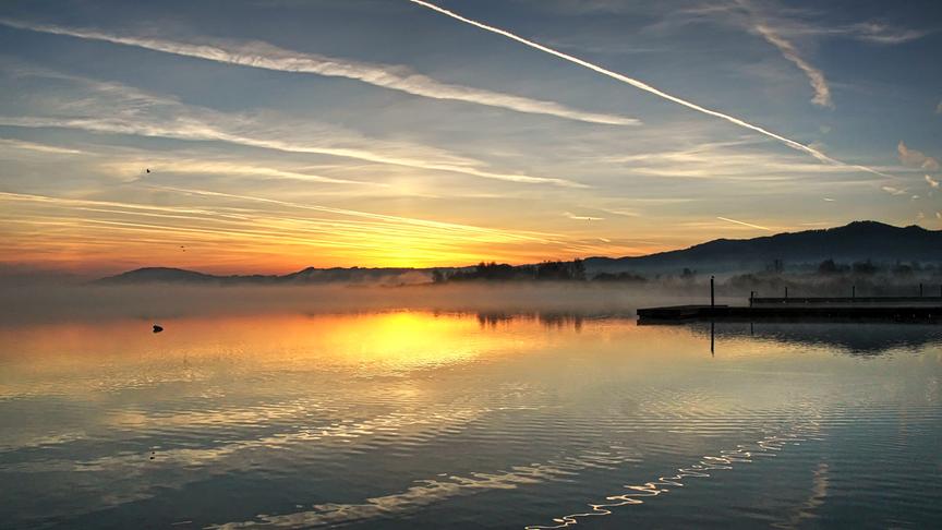 © Emma Sommeregger Heute konnte ich die schöne Stimmung beim Sonnenaufgang in Seekirchen am Wallersee fotografieren. (Emma Sommeregger)