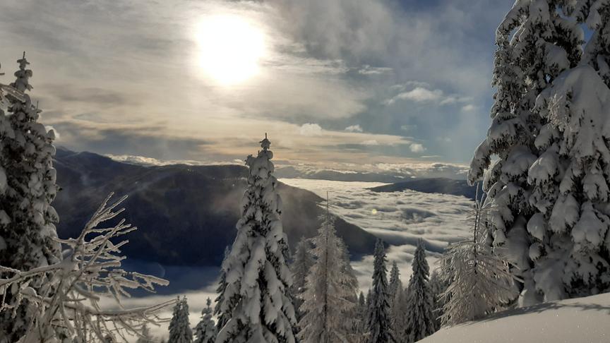 © Markus Gubert Blick auf Bad Kleinkirchheim vom Priedröf in den Nockbergen. (Markus Gubert)