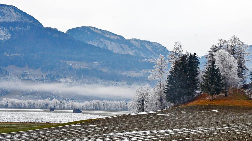 © Siegfried Schlager Wenig Schnee in tiefen Lagen im Ennstal. (Siegfried Schlager)