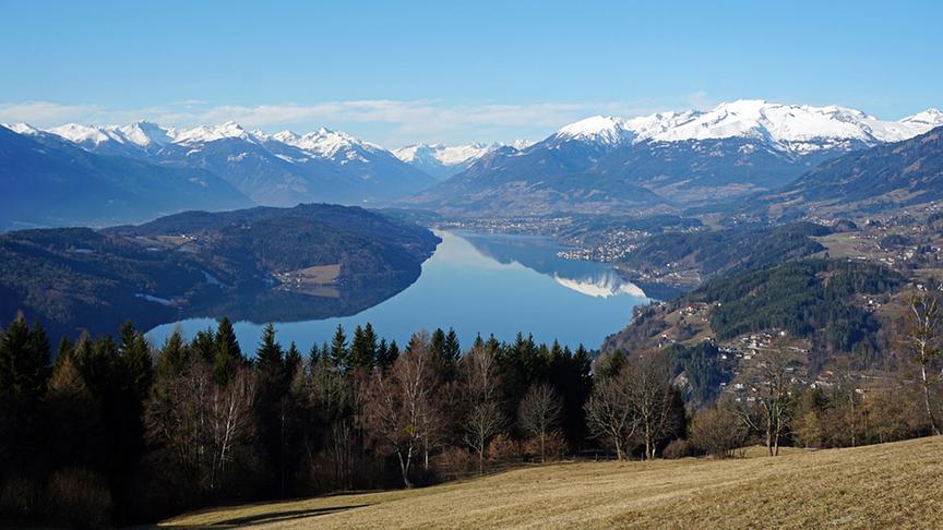 © Annelie Möser Blick über den Millstätter See nach Westen. (Annelie Möser)