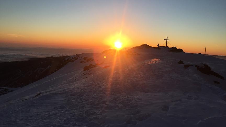 © Petra Klemel Sonnenaufgang auf der Koralpe. (Petra Klemel)
